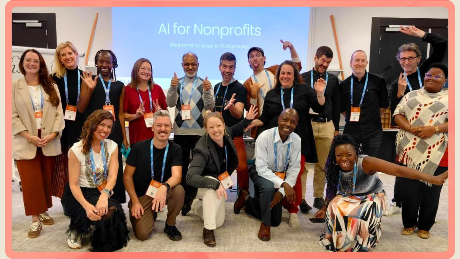 The PLAI team and community at a live AI for Nonprofits session on the PLAIground