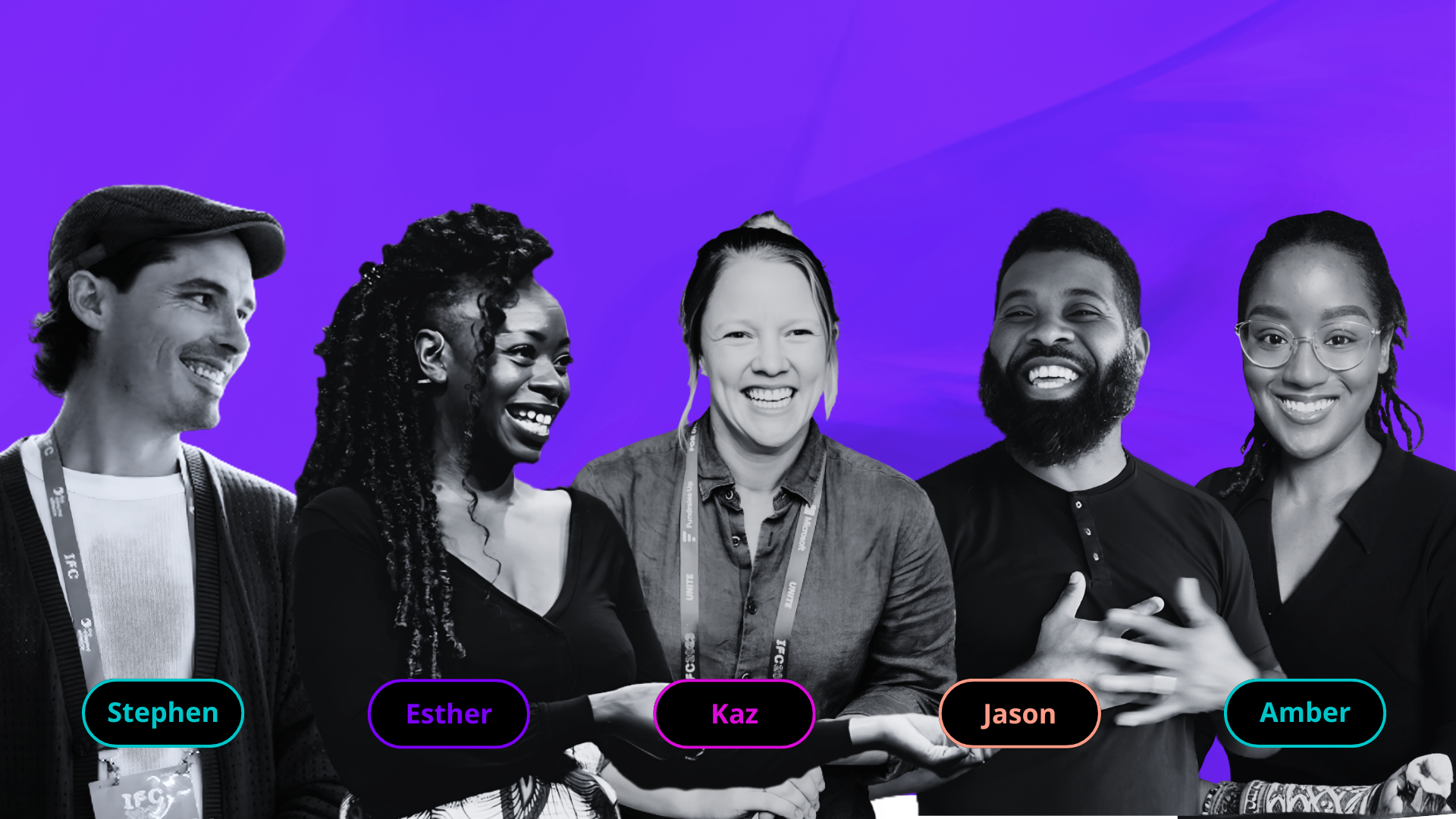 The PLAI team — Stephen, Esther, Kaz, Jason, and Amber